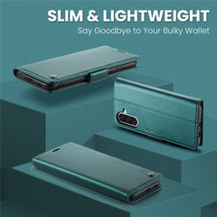 For Samsung Galaxy A56 5G Leather Case CASEME 023 RFID Blocking 3 Card Slot Mobile Cover