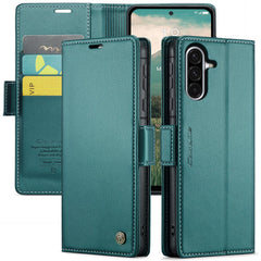 For Samsung Galaxy A56 5G Leather Case CASEME 023 RFID Blocking 3 Card Slot Mobile Cover