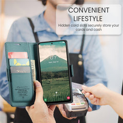 For Samsung Galaxy A56 5G Leather Case CASEME 023 RFID Blocking 3 Card Slot Mobile Cover