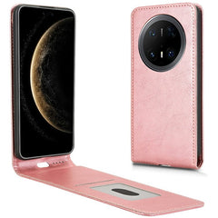 For Huawei Mate 70 Pro / Mate 70 Pro+ Case with Card Slot Magnetic Vertical Flip Leather Phone Cove - TechGearPal