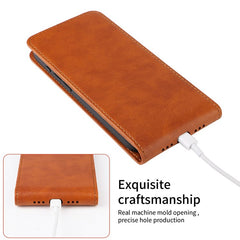 For Huawei Mate 70 Case with Card Slot Magnetic Vertical Flip Leather Phone Cove - TechGearPal