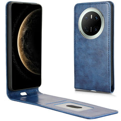 For Huawei Mate 70 Case with Card Slot Magnetic Vertical Flip Leather Phone Cove - TechGearPal