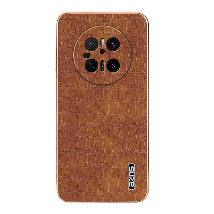 AZNS For Huawei Mate 70 Case Electroplating Crocodile Texture PU+TPU Phone Cove - TechGearPal