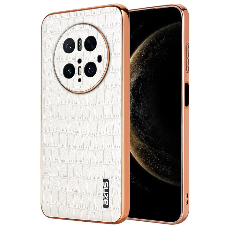 AZNS For Huawei Mate 70 Pro / 70 Pro+ Case Electroplating Crocodile Texture PU + TPU Phone Cove - TechGearPal