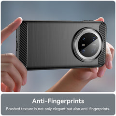 For Huawei Mate 70 Pro / 70 Pro+ Case Carbon Fiber Texture Brushed Phone Back Cove - TechGearPal