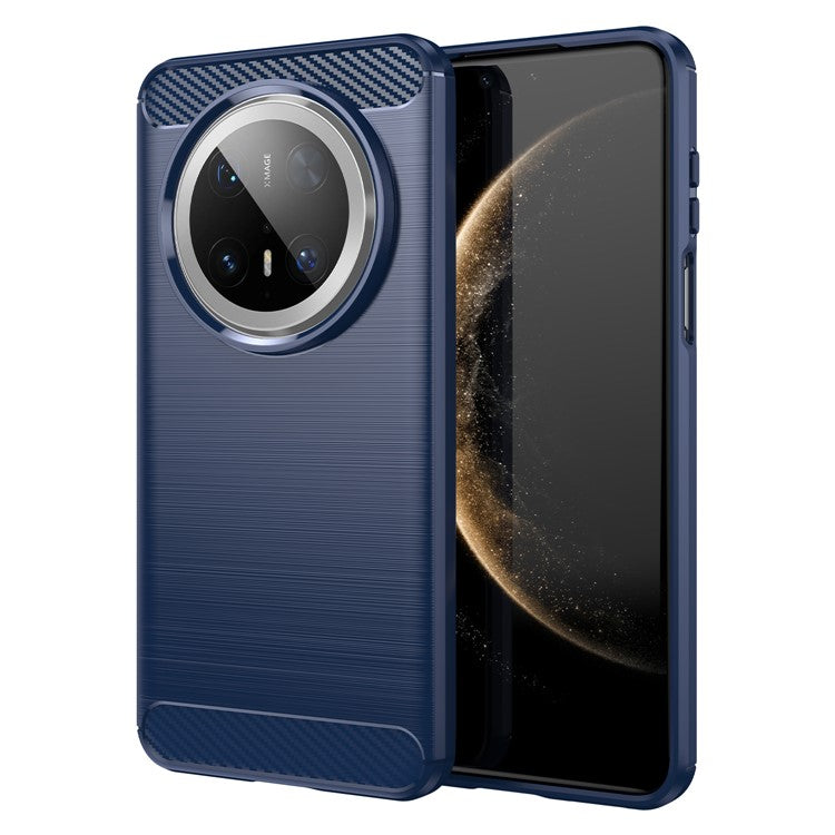 For Huawei Mate 70 Pro / 70 Pro+ Case Carbon Fiber Texture Brushed Phone Back Cove - TechGearPal
