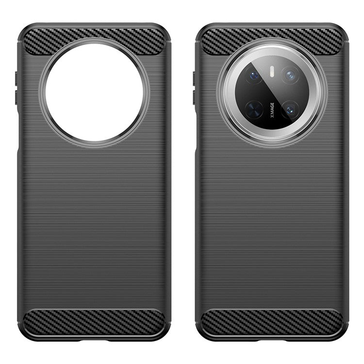 For Huawei Mate 70 Case Carbon Fiber Texture Brushed Phone Back Cove - TechGearPal