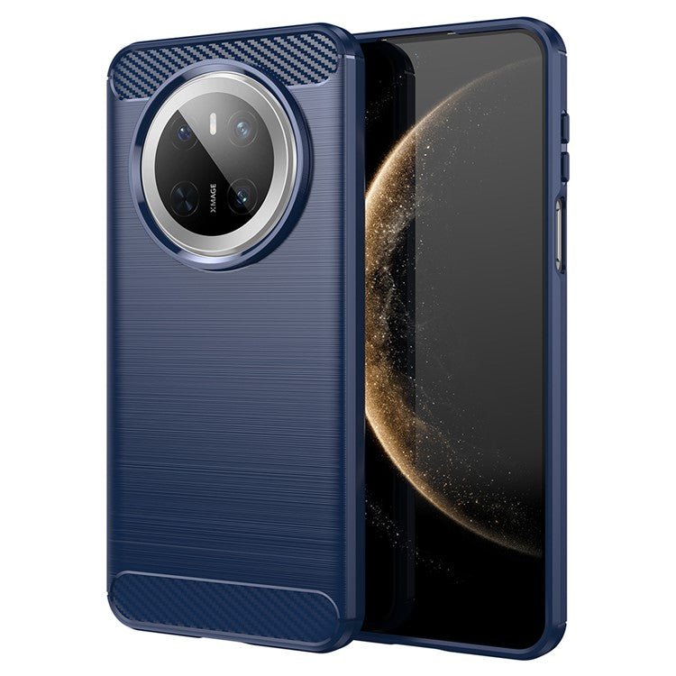 For Huawei Mate 70 Case Carbon Fiber Texture Brushed Phone Back Cove - TechGearPal