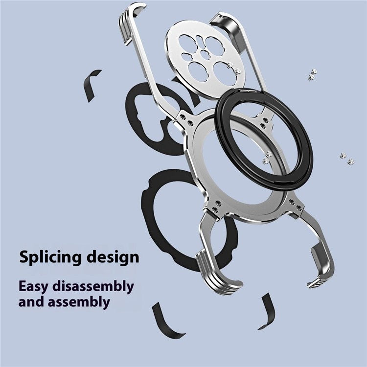 For Huawei Mate 70 Kickstand Case Metal Bumper Magnetic Phone Cove - TechGearPal