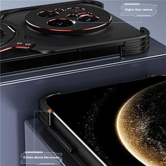 For Huawei Mate 70 Kickstand Case Metal Bumper Magnetic Phone Cove - TechGearPal