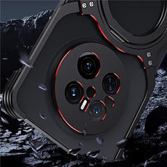 For Huawei Mate 70 Kickstand Case Metal Bumper Magnetic Phone Cove - TechGearPal