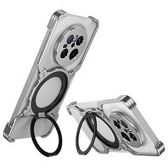 For Huawei Mate 70 Kickstand Case Metal Bumper Magnetic Phone Cove - TechGearPal