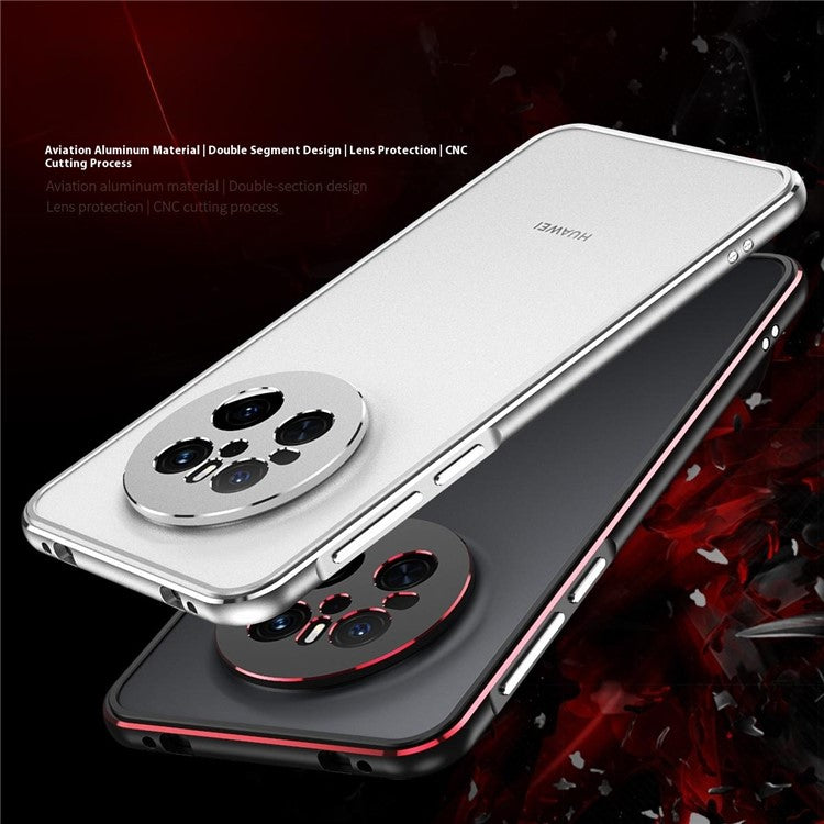 For Huawei Mate 70 Bumper Case Metal Frame Phone Cover with Camera Lens Guar - TechGearPal