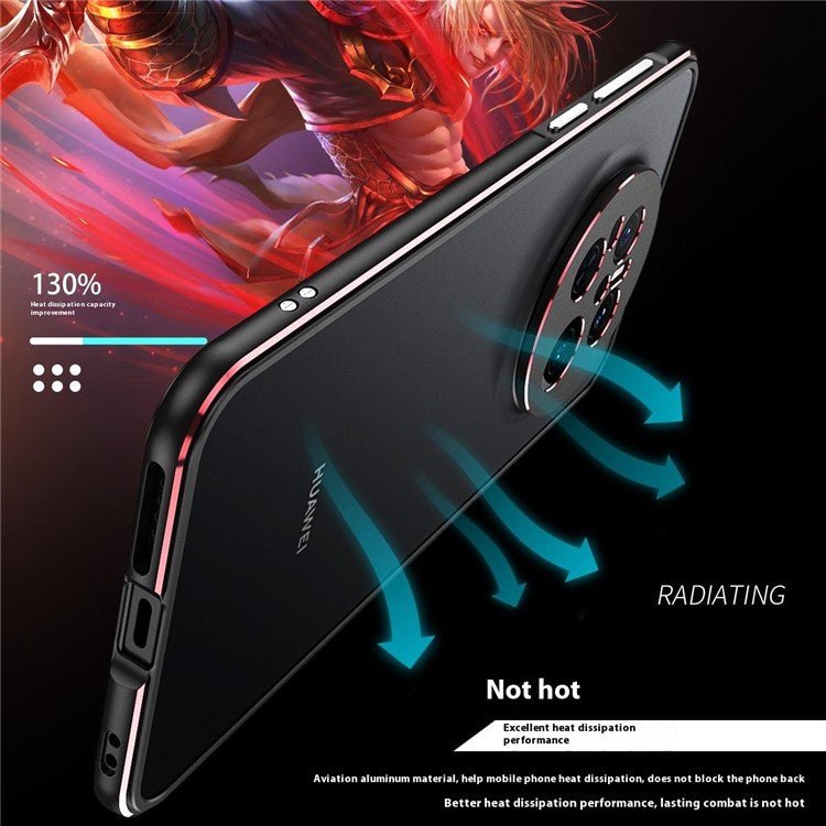 For Huawei Mate 70 Bumper Case Metal Frame Phone Cover with Camera Lens Guar - TechGearPal
