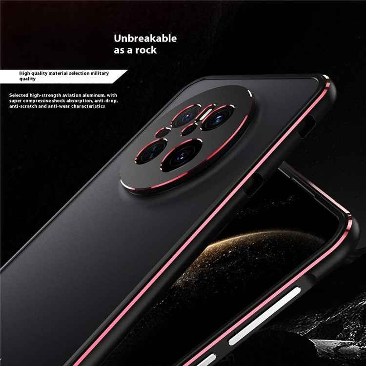For Huawei Mate 70 Bumper Case Metal Frame Phone Cover with Camera Lens Guar - TechGearPal