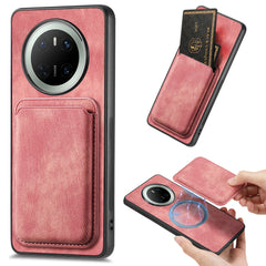For Huawei Mate 70 Case Compatible with MagSafe Leather Back Cover with Detachable Card Holde - TechGearPal