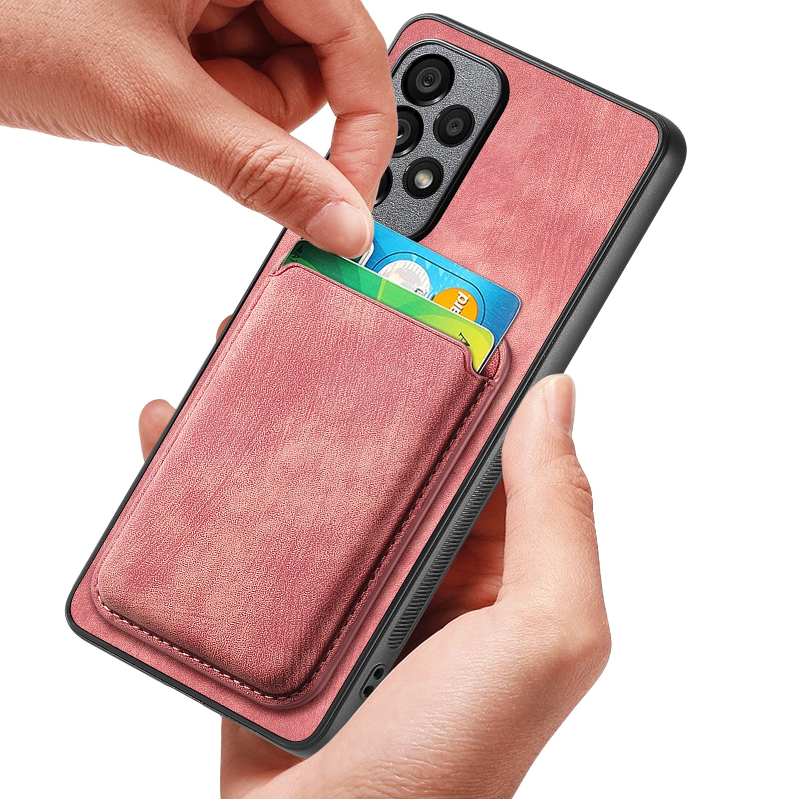 For Huawei Mate 70 Case Compatible with MagSafe Leather Back Cover with Detachable Card Holde - TechGearPal