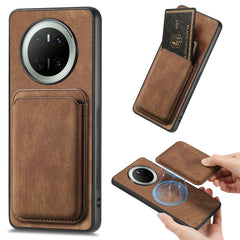 For Huawei Mate 70 Case Compatible with MagSafe Leather Back Cover with Detachable Card Holde - TechGearPal