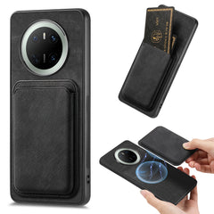 For Huawei Mate 70 Case Compatible with MagSafe Leather Back Cover with Detachable Card Holde - TechGearPal