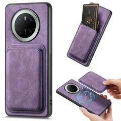 For Huawei Mate 70 Case Compatible with MagSafe Leather Back Cover with Detachable Card Holde - TechGearPal