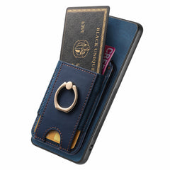 For Huawei Mate 70 Case Compatible with MagSafe Leather Back Cover with Detachable Card Holder Kickstan - TechGearPal
