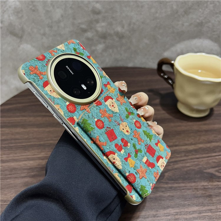 For Huawei Mate 70 Pro  /  70 Pro+ Case Compatible with MagSafe Pattern Print PU + PC Phone Cover with Card Holde - TechGearPal