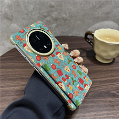 For Huawei Mate 70 Pro  /  70 Pro+ Case Compatible with MagSafe Pattern Print PU + PC Phone Cover with Card Holde - TechGearPal