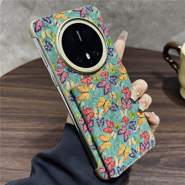 For Huawei Mate 70 Pro  /  70 Pro+ Case Compatible with MagSafe Pattern Print PU + PC Phone Cover with Card Holde - TechGearPal