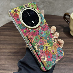 For Huawei Mate 70 Pro  /  70 Pro+ Case Compatible with MagSafe Pattern Print PU + PC Phone Cover with Card Holde - TechGearPal