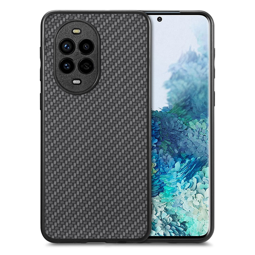 Coque arrière en fibre de carbone pour Huawei Nova 13 Pro 5G, en PU, PC et TPU 