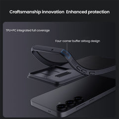 NILLKIN Camshield Pro für Samsung Galaxy S25 Hülle Kompatibel mit MagSafe TPU + PC Telefonabdeckung mit Slider-Kamera 