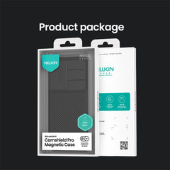 NILLKIN Camshield Pro für Samsung Galaxy S25 Hülle Kompatibel mit MagSafe TPU + PC Telefonabdeckung mit Slider-Kamera 