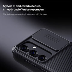 NILLKIN Camshield Pro für Samsung Galaxy S25 Hülle Kompatibel mit MagSafe TPU + PC Telefonabdeckung mit Slider-Kamera 