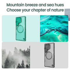NILLKIN Iceblade Prop For Samsung Galaxy S25 Ultra Case Compatible with MagSafe Lens Cover Kickstand PC + TPU Phone Cover