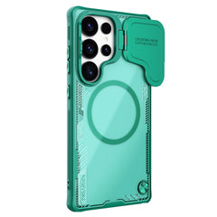 NILLKIN Iceblade Prop For Samsung Galaxy S25 Ultra Case Compatible with MagSafe Lens Cover Kickstand PC + TPU Phone Cover