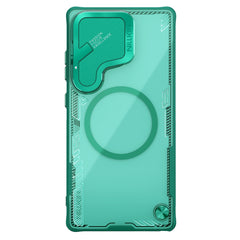 NILLKIN Iceblade Prop For Samsung Galaxy S25 Ultra Case Compatible with MagSafe Lens Cover Kickstand PC + TPU Phone Cover