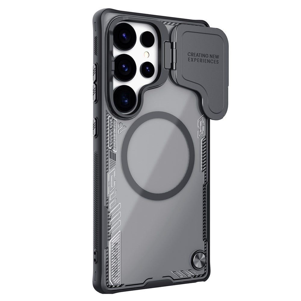 NILLKIN Iceblade Prop For Samsung Galaxy S25 Ultra Case Compatible with MagSafe Lens Cover Kickstand PC + TPU Phone Cover