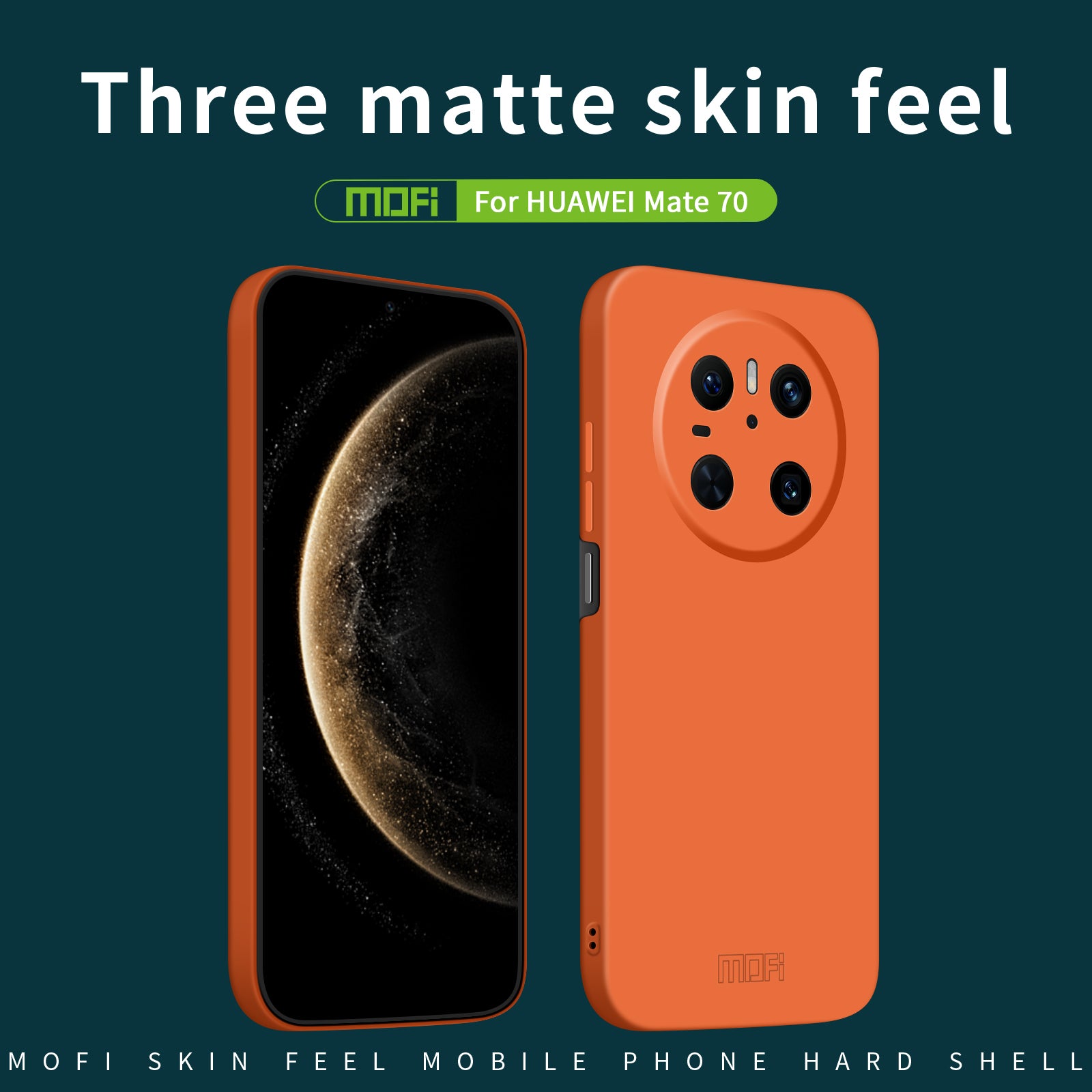 For Huawei Mate 70 Phone Case MOFI JK Qin Series Skin-Touch Matte Anti-fingerprint Back Cove - TechGearPal