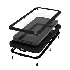 LOVE MEI For Huawei Mate 70 Pro / Mate 70 Pro+ Case Tempered Glass Screen Protector Metal + Silicone Phone Cove - TechGearPal