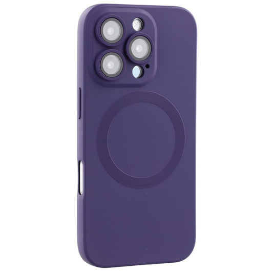 For iPhone 16 Pro Max Case Compatible with MagSafe Liquid Silicone Phone Cover with Tempered Glass Lens Protecto