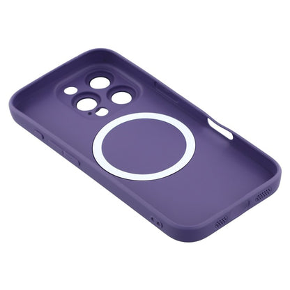 For iPhone 16 Pro Max Case Compatible with MagSafe Liquid Silicone Phone Cover with Tempered Glass Lens Protecto