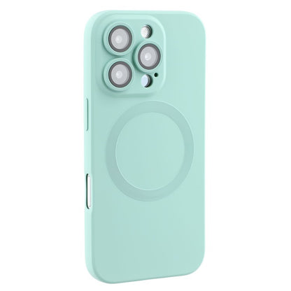 For iPhone 16 Pro Max Case Compatible with MagSafe Liquid Silicone Phone Cover with Tempered Glass Lens Protecto