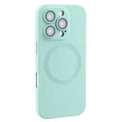 For iPhone 16 Pro Max Case Compatible with MagSafe Liquid Silicone Phone Cover with Tempered Glass Lens Protecto - TechGearPal