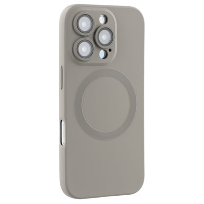 For iPhone 16 Pro Max Case Compatible with MagSafe Liquid Silicone Phone Cover with Tempered Glass Lens Protecto