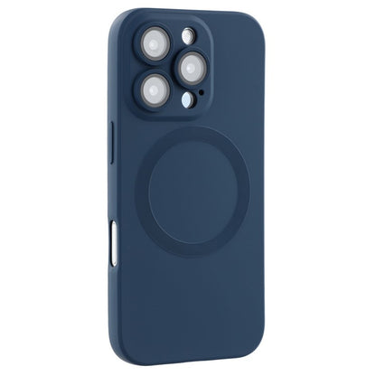 For iPhone 16 Pro Max Case Compatible with MagSafe Liquid Silicone Phone Cover with Tempered Glass Lens Protecto