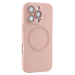 For iPhone 16 Pro Case Compatible with MagSafe Liquid Silicone Phone Cover with Tempered Glass Lens Protecto - TechGearPal