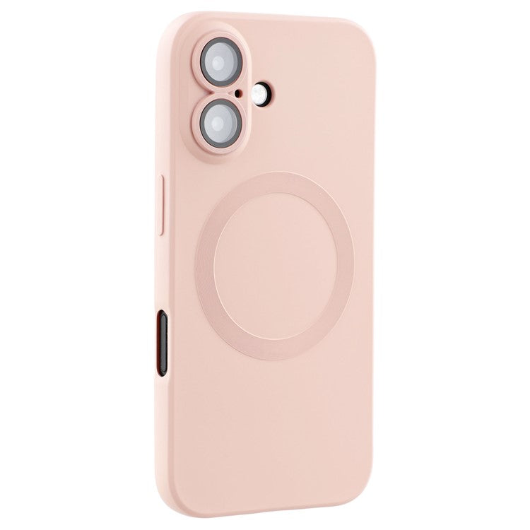 For iPhone 16 Plus Case Compatible with MagSafe Liquid Silicone Phone Cover with Tempered Glass Lens Protecto