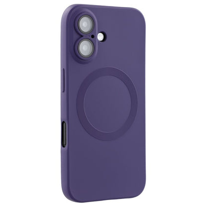 For iPhone 16 Plus Case Compatible with MagSafe Liquid Silicone Phone Cover with Tempered Glass Lens Protecto