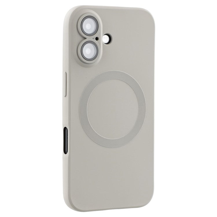 For iPhone 16 Plus Case Compatible with MagSafe Liquid Silicone Phone Cover with Tempered Glass Lens Protecto