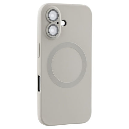 For iPhone 16 Plus Case Compatible with MagSafe Liquid Silicone Phone Cover with Tempered Glass Lens Protecto